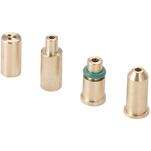 SMTHOME 4 STÜCKE Ersatz Messing Gas Refill Adapter für S T Dupont Feuerzeug Gelb/Rot/Grün/Blau Kappen DIY Reparatur Teil