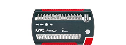 Wiha Bit Set XLSelector Standard 25 mm gemischt 31-tlg. 1/4', Universal Bitsatz mit magnetischem Bithalter in praktischer Box