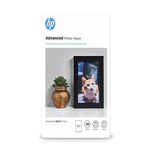 HP Q8692A Advanced Glossy Fotopapier 250g/m² 10x15cm 100 Blatt, weiß