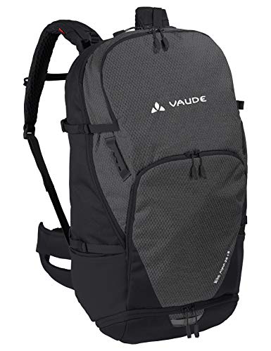VAUDE Rucksäcke30-39l Bike Alpin 25+5, Geräumiger Mehrtages- und Alpencross-Rucksack für Mountainbiker, black, one Size, 129470100