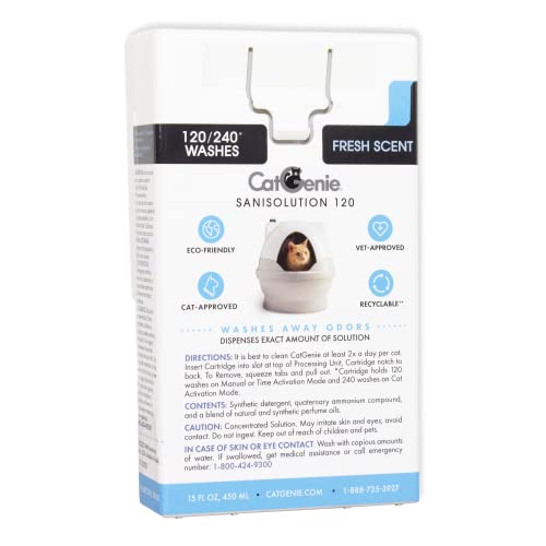 CatGenie 120 SaniSolution Smart Cartridge, Fresh Scent (Each)