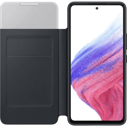 Samsung S View Wallet Cover EF-EA536 für das Galaxy A53 5G | Flip Cover, Handy-Hülle, stoßfest, Schutz Case, Black - 6,5 Zoll