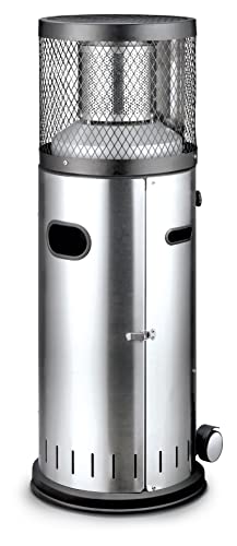 Enders® Terrassenheizer Gas POLO 2.0, Gas-Heizstrahler 5460, Terrassenstrahler mit stufenloser Regulierung, ENDUR Reflektionssystem, Transporträder, Umkippsicherung