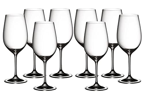 Riedel Vinum Zahl 6 Kauf 8 Riesling/Zinfandel 8-teiliges Rot-/Weißweinglas Set Kristallglas 7416/54 x2 (4x 6416/15)