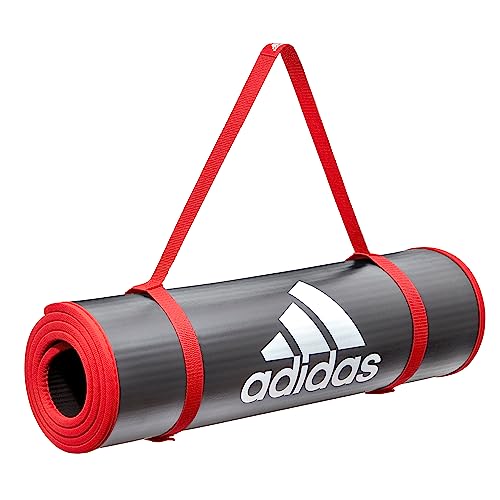adidas Unisex Trainingsmatte, Rot,Einheitsgröße EU