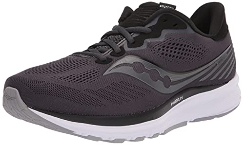 Saucony Herren Ride 14 Laufschuh, anthrazit/schwarz, 44.5 EU