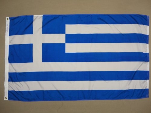 Annin Flagmakers Griechenland-Flagge, hergestellt nach Offiziellen Design-Spezifikationen der Vereinten Nationen, 1,2 x 1,8 m (Modell 193011)