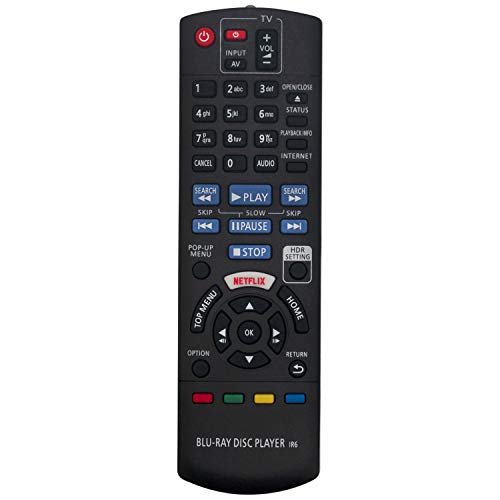 VINABTY N2QAYB001147 Ersatz-Fernbedienung für Panasonic DMP-UB300EB DMP-UB300EBK DMP-UB400 Dmp-ub310 Dmp-ub300 Dp-ub420 Dp-ub320 DMP-UB400EB DP-UB820 DP-UB 820EB-K Blu-Ray Player