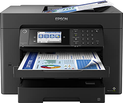 Epson WorkForce WF-7840DTWF 4-in-1 Business Tinten-Multifunktionsgerät (Druck, Scan, Kopie, Fax, WiFi, Ethernet, Full Duplex, Einzelpatronen, bis DIN A3+), inkl. 6 Monate ReadyPrint Flex Tintentarif