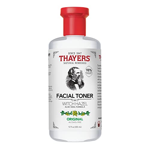 Thayers Mildes Hamamelis Gesichtswasser mit Bio Aloe Vera – strahlkraft & verengt poren - ohne tiergrausamkeit - ohne alkohol - vegan - 98 % natürliche inhaltsstoffe - dermatologisch getestet - 355 ml