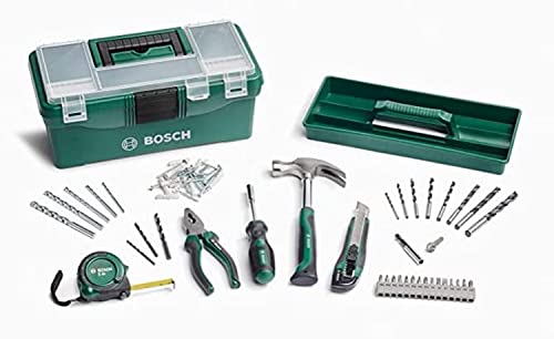 Bosch 73tlg. DIY Starter Box Set (Holz, Stein und Metall, Heimwerken, Zubehör Bohr- und Schraubwerkzeuge)