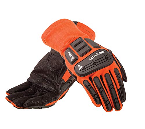 Ansell ActivArmr 97-200 Spezialzweck-Handschuhe, Mechanikschutz, Schwarz, Größe 11 (9 Paar pro Beutel)