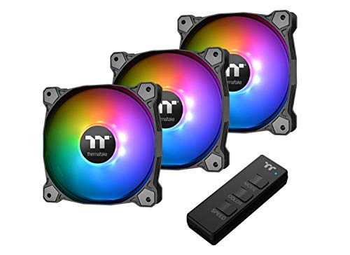 Thermaltake Pure 14 ARGB Sync Radiator Fan TT Premium Edition (3-Fan Pack) / Gehäuselüfter/Schwarz/PWM / 14cm