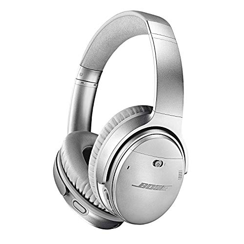Bose QuietComfort 35 Wireless Headphones II – Kabellose Noise-Cancelling-Kopfhörer mit Bluetooth im Over-Ear-Design mit Integriertem Mikrofon und Alexa-Sprachsteuerung, Silber