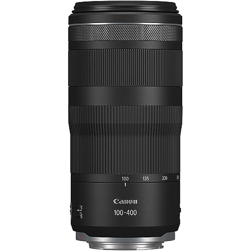 Canon Objektiv RF 100-400mm F5.6-8 is USM Supertele-Objektiv passend für Kameras der Canon EOS R Serie (5,5 Stufen optischer Bildstabilisator, Nano USM Autofokus, 635g, kompakt), schwarz