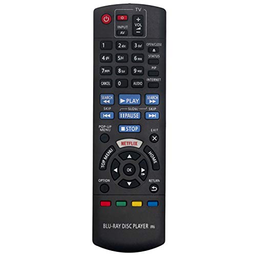 VINABTY N2QAYB001030 Ersatz Fernbedienung Passend für Panasonic Blu-Ray Disc Player DMP-BDT175 DMP-BDT174 DMP-BDT171 DMP-BDT170 DMP-BDT181 DMP-BDT180 DMP-BDT184 DMP-BDT185