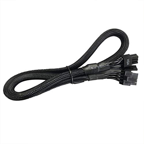 Gintai Ersatzkabel Flex Ersatz Stromkabel Netzkabel für EVGA 750 P2 G2 G3, für EVGA Supernova 550-1300 G2 G3 G5 18AWG 8-PIN to 8-PIN (6+2) PCIE VGA