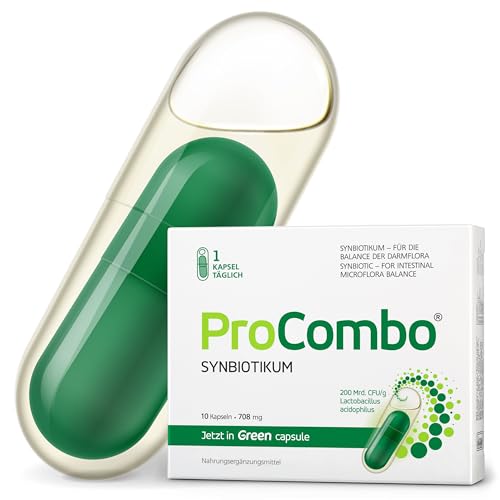 ProCombo – das smarte Synbiotikum mit gezielter Ausrichtung der 'guten' Bakterien. Doppelkapsel und flüssige Formel für schnelle Ergebnisse. 1 Kapsel pro Tag. Laborgeprüft (1er Pack)