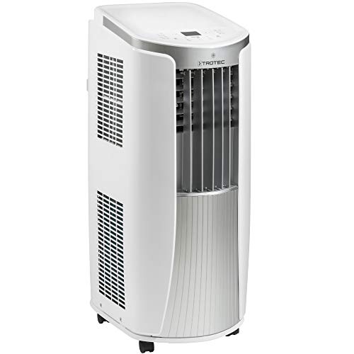 TROTEC mobile Klimaanlage PAC 2010 E – Monoblock Klimagerät, 3-in-1 Kühlung, Ventilation, Entfeuchtung – 2,1 kW, 7.200 BTU/h, 3 Ventilationsstufen, Fernbedienung, Timer, Nachtmodus