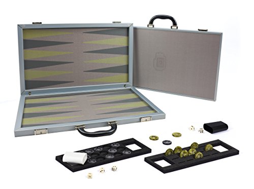 Dal 804394 - Koffer Backgammon aus rotem Verbundwerkstoff, Rot