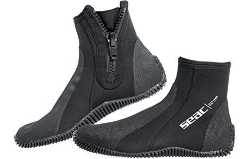 Seac Regular, 5 mm starker Neopren-Tauchstiefel mit halbstarrer Sohle und Fersen- sowie Knöchelschutz