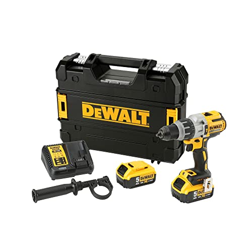 Dewalt DCD996P2 2 X 5.0 Ah XR Li-ion Brushless Combo Bohrer Set, 18 V, Gelb/Schwarz, Satz von 7 Teile