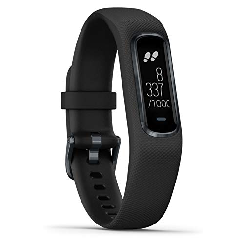 Garmin Vivosmart 4 Smart-Aktivitätstracker mit Tools zur Herzfrequenz- und Fitnessüberwachung am Handgelenk, Schwarz