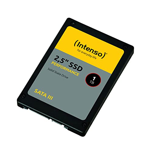 Intenso Interne 2,5' SSD SATA III Performance, 1 TB, 550 MB/Sekunden, Schwarz