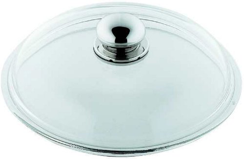 Silit Pfannen- Topfdeckel 28 cm, Glasdeckel mit Metallknauf, Deckel für Töpfe & Pfannen, hitzebeständiges Glas, spülmaschinengeeignet