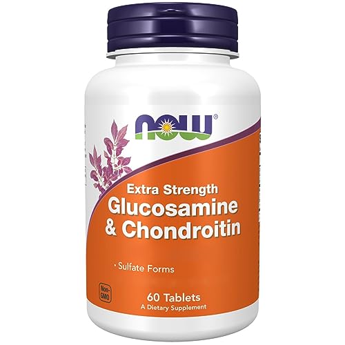 Now Foods Extra Strength Glucosamine & Chondroitin, 60 Tabletten, Laborgeprüft, Sojafrei, Glutenfrei, ohne Gentechnik