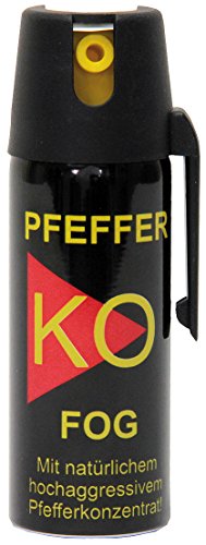 Ballistol Unisex – Erwachsene Verteidigungssprays Pfeffer KO Fog Abwehrsprays, 50 ml