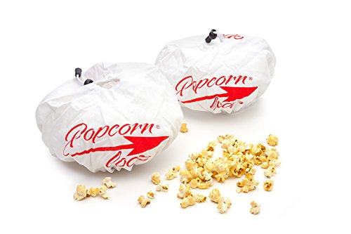 popcornloop Ersatzhauben 2 Stück Doppelpack Original Design Geeignet Mais Popcornmaschine 100% Baumwolle Waschmaschinenfest