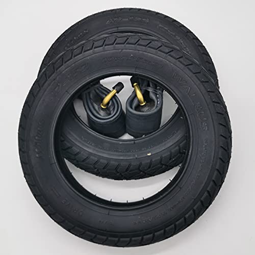 2x Mitas V41 Walrus 10 Zoll Reifen 10x1.75x2 Zoll | 47-152 + 90° AV Schlauch (abgewinkeltes Ventil) Kinderwagen, Buggy, Roller, Dreirad