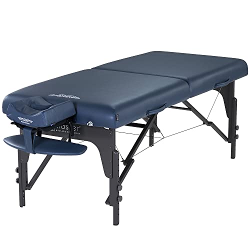 Master Massage 79cm Montclair Mobile Massageliege Klappbar Massagebett Massagebank Kosmetikliege Behandlungsliege Königsblau
