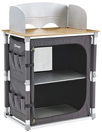 Outwell Padres Küchentisch Mit Bambustischplatte, Mehrfarbig, 75x49x82 cm