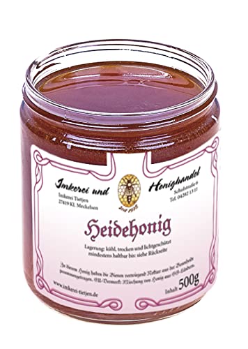 Heidehonig 500g – sehr aromatisch, naturbelassen roher Honig (von Imkerei Nordheide)