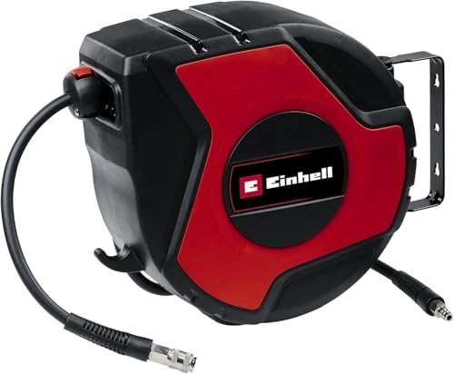 Einhell Druckluft-Schlauchtrommel TC-PH 150 (Schlauchlänge 15 m + 1,5 m Anschlussschlauch, Schlauchinnendurchmesser 9 mm, max. Betriebsdruck 16 bar, inkl. Wandhalterung)