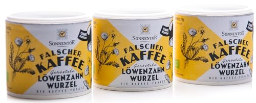 Sonnentor - Löwenzahnwurzel geröstet Falscher Kaffee Dose - 75 g - 3er Pack