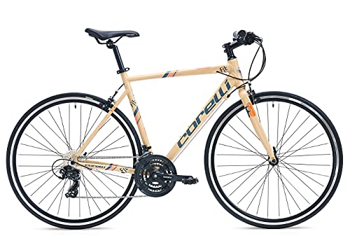 Corelli Unisex-Adult Bicycle Fahrrad 28'-FIT Bike, Aluminium Rahmen, Starrgabel, braun, One Size