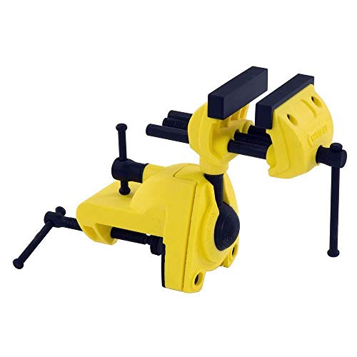 Stanley Maxsteel Multiachsen Schraubstock, mit drei Achsen durch Kugelgelenk, 25kg Spannkraft, 75mm Spannweite, 1-83-069