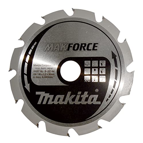 Makita MakForce Saegeblatt, 190 x 30 mm, 12Z, B-32144