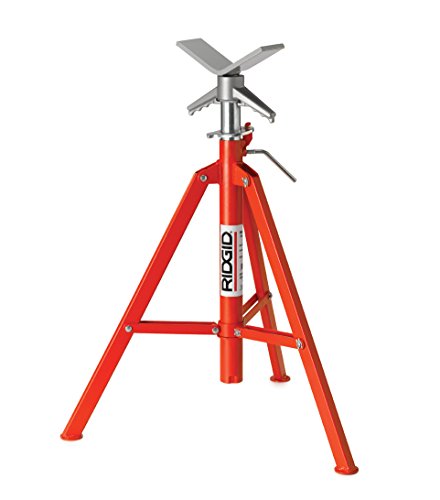 RIDGID 22168 Modell VF-99 einklappbare Rohrstütze mit V-Kopf, Rohrstütze mit Rohrkapazität von 8' (300 mm)