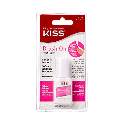 Kiss Products Brush-On Nail Glue, 0.05 Pound by Kiss Products