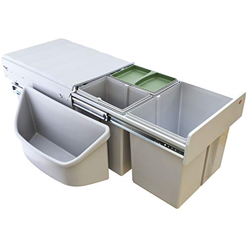 WESCO Einbau-Abfallsammler Corner-Boy Trio, 690 x 335 x 515 mm, KB 900 mm, 1 Stück,782653-11