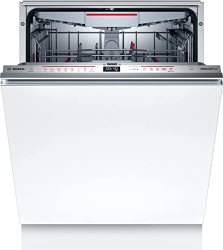 Bosch SMD6ECX57E Serie 6 Smarter Geschirrspüler Vollintegriert, 266 kWh pro Jahr, Made in Germany, Besteckschublade, Super Silence, Efficient Dry, Silence Plus 42 dB, Time Light