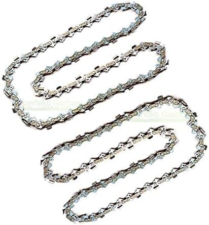 2 x Sägekette 20 cm / 1,3 mm / 3/8' / 33 TG kompatibel mit Greenworks G40PS20 Kettensäge