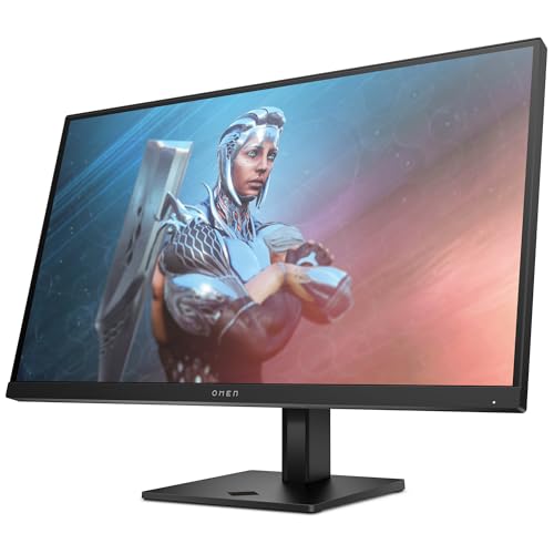 HP Omen 27 Gaming Monitor - 27 Zoll Bildschirm, FHD Display, 165Hz, AMD FreeSync Premium, 1 ms Reaktionszeit, 2X HDMI 2.0, Display Port 1.4, Audioausgang, schwarz