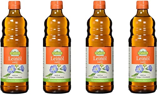 Rapunzel - OXYGUARD Leinöl nativ - 0,5 l - 4er Pack