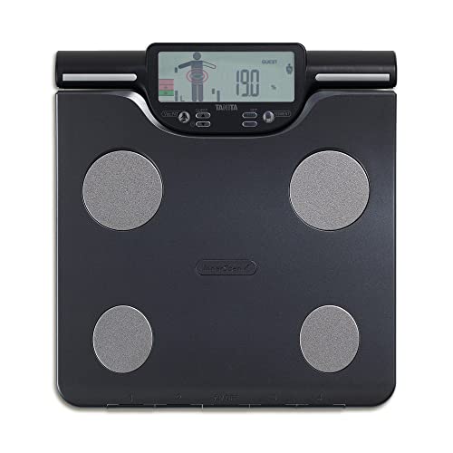 TANITA BC-613 Segmentale Körperanalysewaage Körperfett Muskelmasse pro Körperteil Tägliche Kalorienaufnahme 10 Ablesungen Schwarz