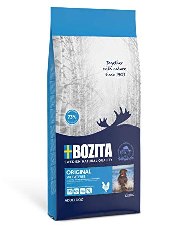 BOZITA Original Weizenfrei Hundefutter - 12.5 kg - nachhaltig produziertes Trockenfutter für erwachsene Hunde - Alleinfuttermittel